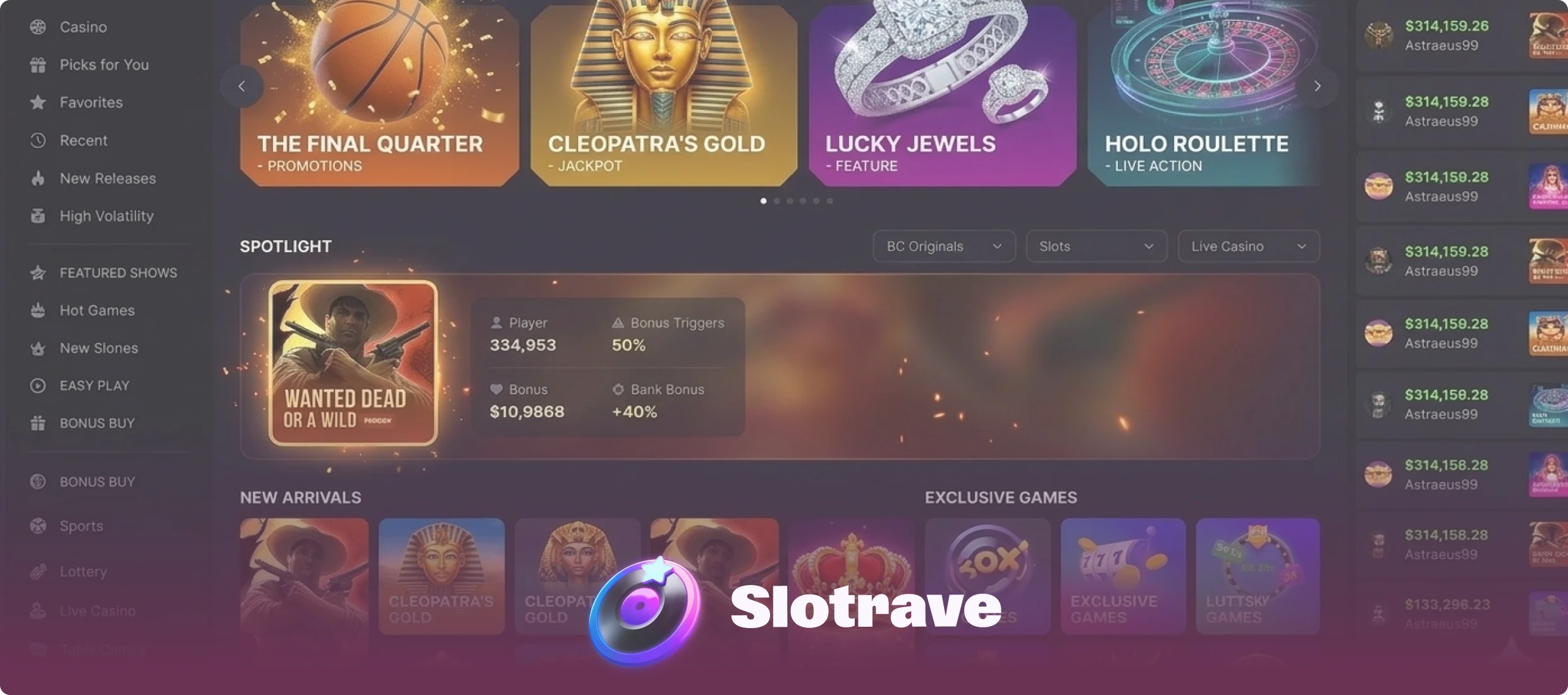 Slotrave platforma kasynowa
